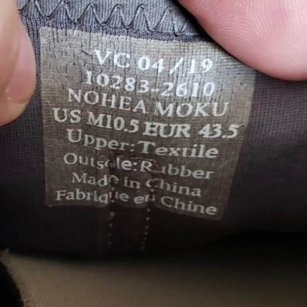 Olukai Nohea Moku Mens Sz 10.5 Casual Shoes Loafers Sneakers Slip-On Boat Gray